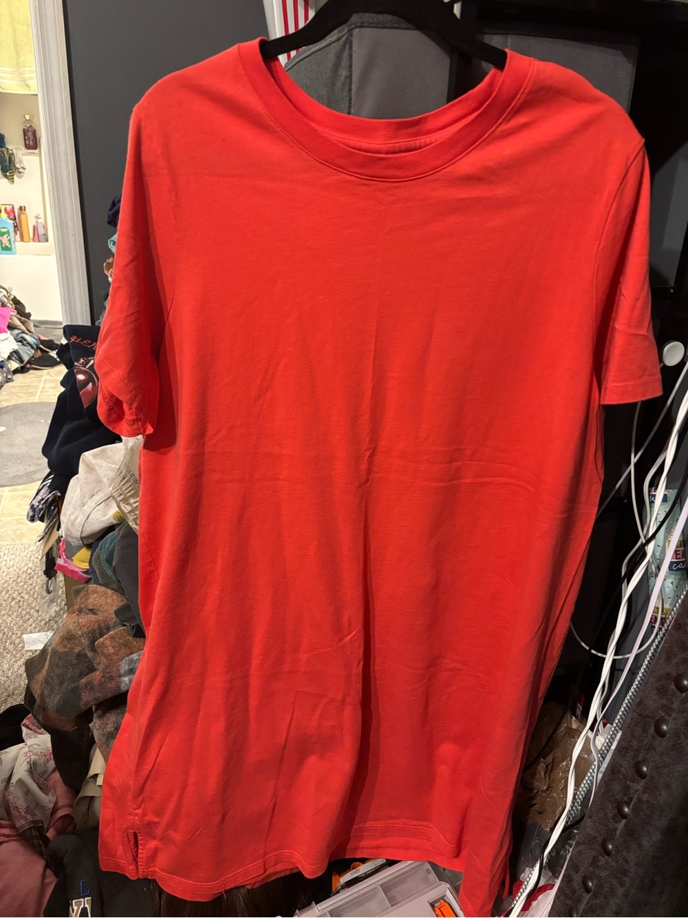 Old Navy Red Crewneck Short-Sleeve T-Shirt Dress XL